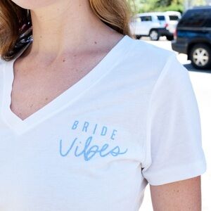 Understated “Bride Vibes” White Tee